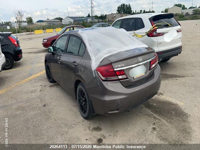 Aukcja sprzedaży 2013 Honda Civic Lx, vin: 2HGFB2F41DH007424, numer aukcji: 20264113