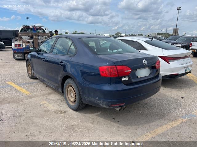 20264119 :رقم المزاد ، 3VW2K7AJ5DM380410 vin ، 2013 Volkswagen Jetta 2.0 مزاد بيع