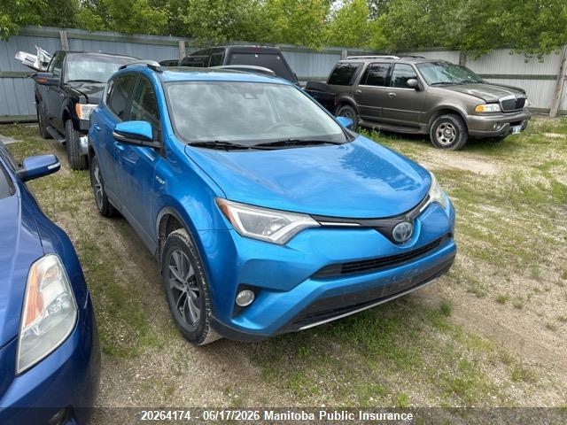 2017 Toyota Rav4 Xle Hybrid მანქანა იყიდება აუქციონზე, vin: JTMRJREV6HD069938, აუქციონის ნომერი: 20264174