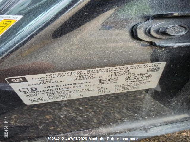 Aukcja sprzedaży 2017 Chevrolet Equinox Ls, vin: 2GNALBEK7H1550210, numer aukcji: 20264212