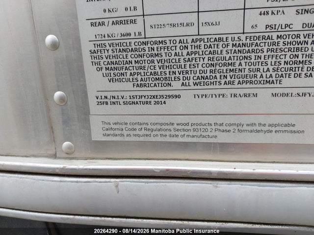 Air Stream Other 2014 1STJFYJ2XEJ529590 Image 9