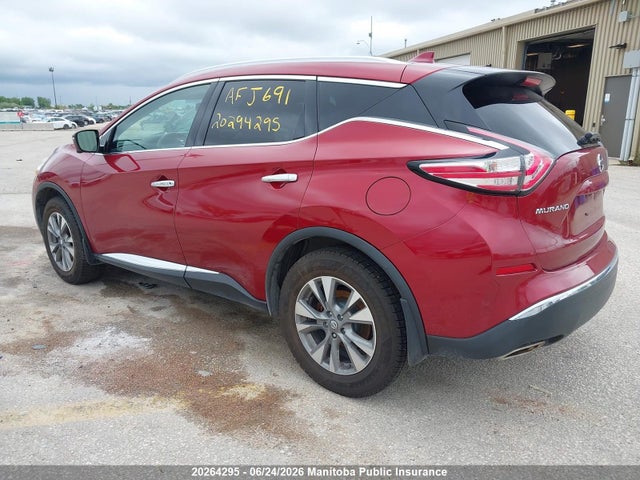 Продажа на аукционе авто 2016 Nissan Murano Sl, vin: 5N1AZ2MH2GN149508, номер лота: 20264295
