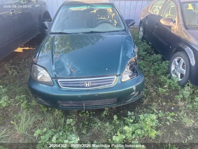 2000 Honda Civic Se მანქანა იყიდება აუქციონზე, vin: 2HGEJ6510YH926964, აუქციონის ნომერი: 20264362