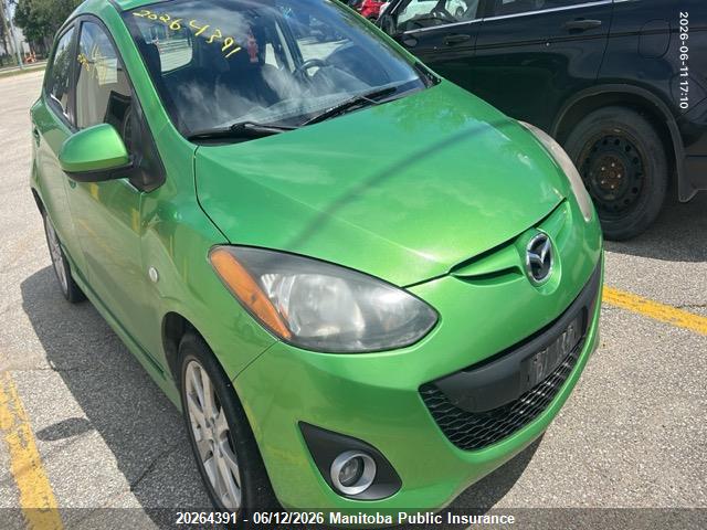2012 Mazda 2 Mazda Gs მანქანა იყიდება აუქციონზე, vin: JM1DE1LY8C0138576, აუქციონის ნომერი: 20264391