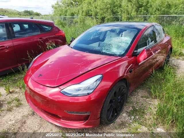 Tesla Model 3 Performance 75d 2021 5YJ3E1EC9MF850661 Image 2