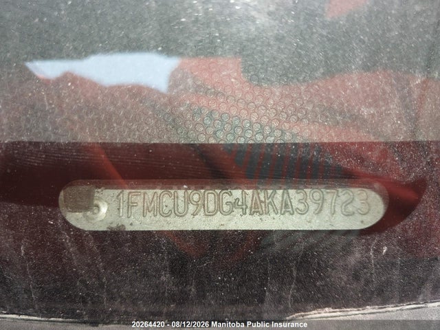 2010 Ford Escape Xlt V6 მანქანა იყიდება აუქციონზე, vin: 1FMCU9DG4AKA39723, აუქციონის ნომერი: 20264420