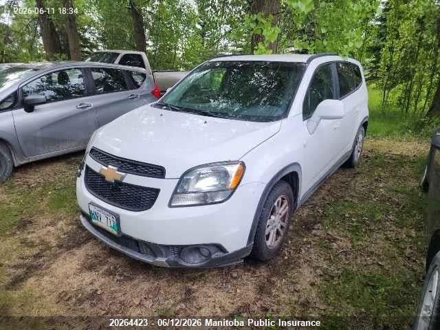 20264423 :رقم المزاد ، KL77P2EM3CK554737 vin ، 2012 Chevrolet Orlando Lt مزاد بيع
