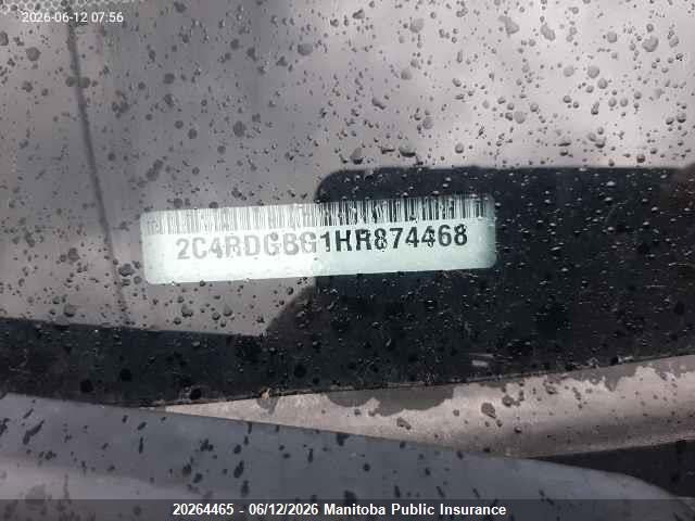 2C4RDGBG1HR874468 Dodge Grand Caravan Se