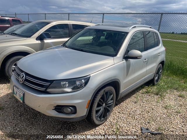 20264484 :رقم المزاد ، WVGBV7AXXCW529130 vin ، 2012 Volkswagen Tiguan 2.0 Tsi مزاد بيع