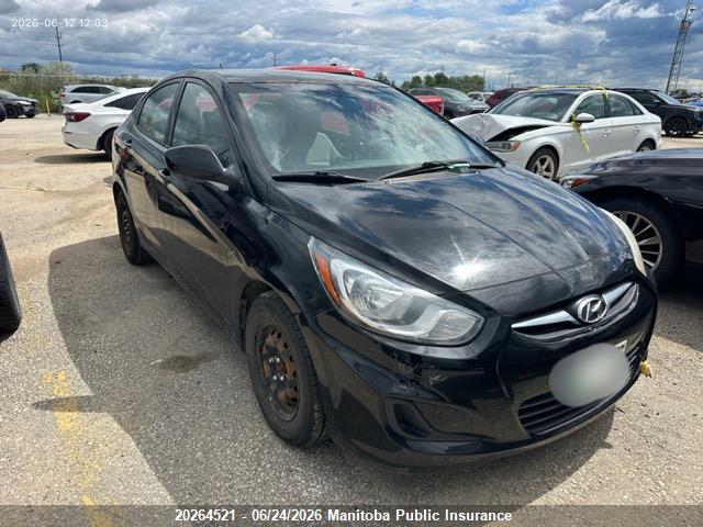 Продаж на аукціоні авто 2013 Hyundai Accent Gl, vin: KMHCT4AE7DU518090, номер лоту: 20264521