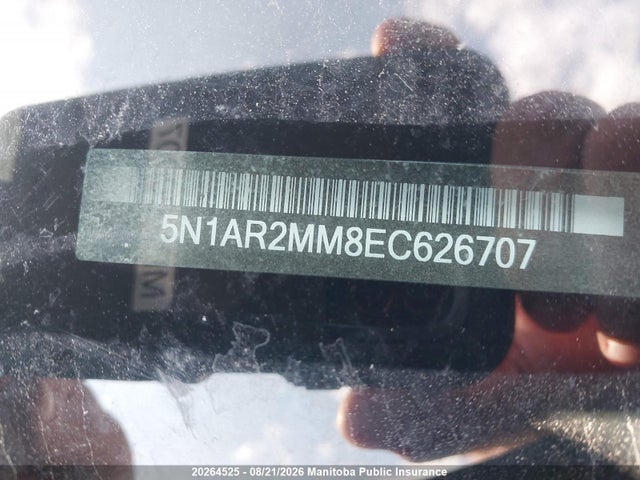 5N1AR2MM8EC626707 Nissan Pathfinder Sl