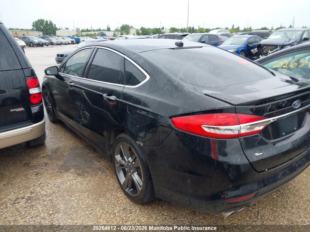20264612 :رقم المزاد ، 3FA6P0VP6HR202466 vin ، 2017 Ford Fusion Sport V6 مزاد بيع