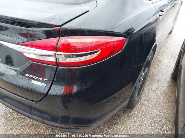 20264612 :رقم المزاد ، 3FA6P0VP6HR202466 vin ، 2017 Ford Fusion Sport V6 مزاد بيع