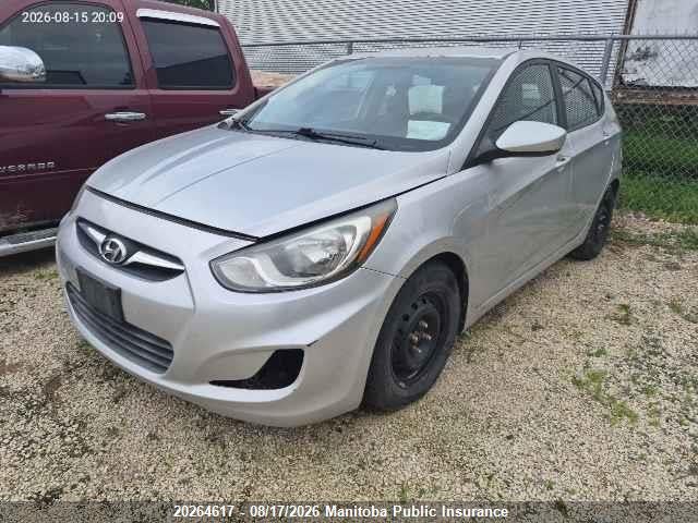 20264617 :رقم المزاد ، KMHCT5AE0CU007101 vin ، 2012 Hyundai Accent Gl مزاد بيع