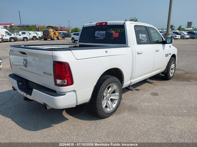 2016 Dodge Ram 1500 Sport Crew Cab მანქანა იყიდება აუქციონზე, vin: 1C6RR7MT6GS160951, აუქციონის ნომერი: 20264639