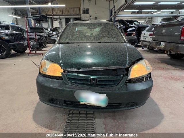20264640 :رقم المزاد ، 2HGES16351H924293 vin ، 2001 Honda Civic Dx-g مزاد بيع