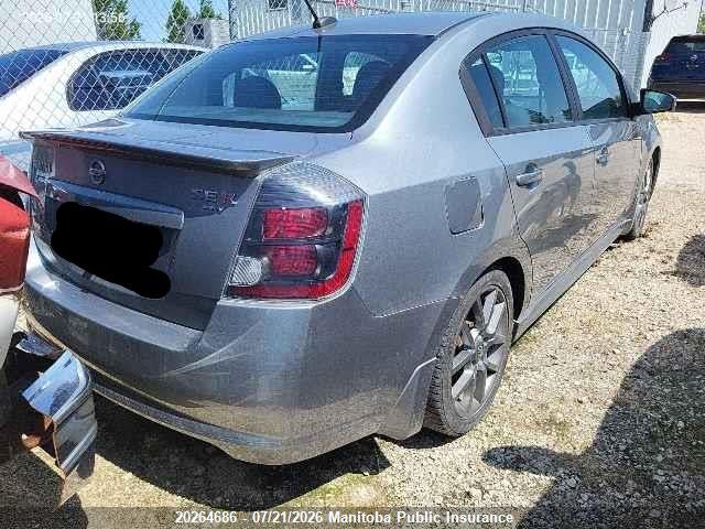 20264686 :رقم المزاد ، 3N1CB6AP0AL695061 vin ، 2010 Nissan Sentra Se-r Spec V مزاد بيع