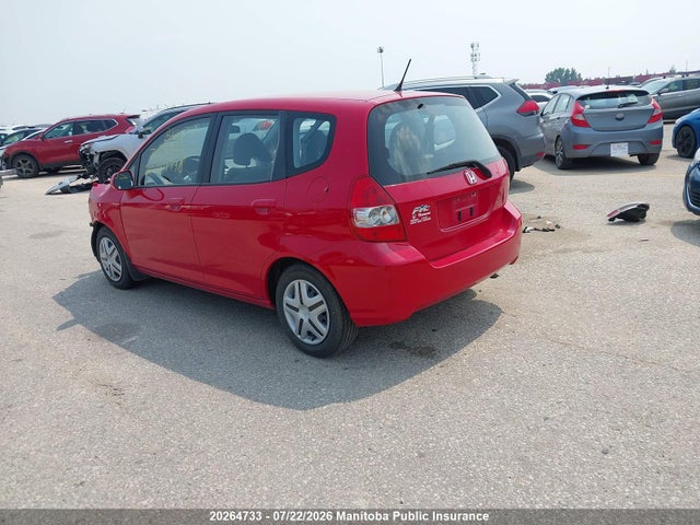 20264733 :رقم المزاد ، JHMGD38418S805709 vin ، 2008 Honda Fit Lx مزاد بيع