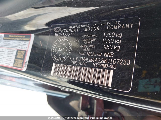 Hyundai Elantra Preferred 2021 KMHLM4AG2MU167233 Image 9