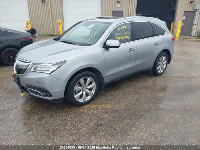 20264835 :رقم المزاد ، 5FRYD4H80GB505006 vin ، 2016 Acura Mdx Elite مزاد بيع