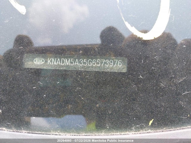 20264860 :رقم المزاد ، KNADM5A35G6573976 vin ، 2016 Kia Rio5 Lx+ مزاد بيع