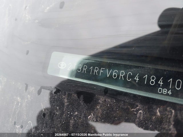 2T3R1RFV6RC418410 Toyota Rav4 Xle