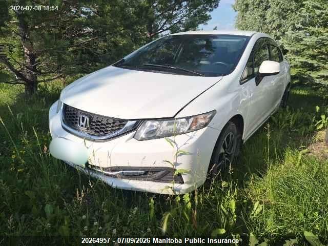 2013 Honda Civic Lx მანქანა იყიდება აუქციონზე, vin: 2HGFB2F49DH105942, აუქციონის ნომერი: 20264957
