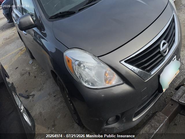 2012 Nissan Versa 1.6 Sl მანქანა იყიდება აუქციონზე, vin: 3N1CN7AP7CL907437, აუქციონის ნომერი: 20264974