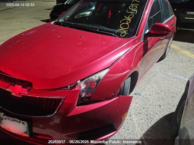 Продажа на аукционе авто 2013 Chevrolet Cruze Lt Turbo, vin: 1G1PC5SB1D7306051, номер лота: 20265017