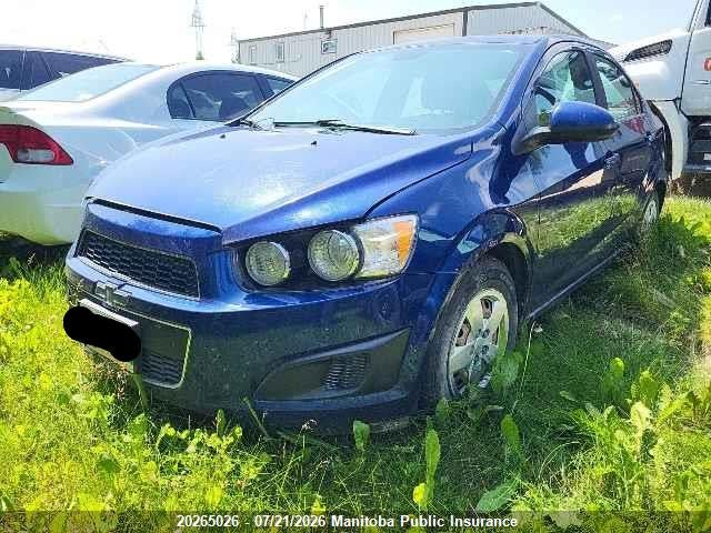 20265026 :رقم المزاد ، 1G1JC5SH2C4197626 vin ، 2012 Chevrolet Sonic Lt مزاد بيع