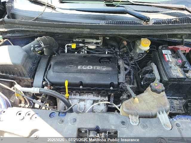 20265026 :رقم المزاد ، 1G1JC5SH2C4197626 vin ، 2012 Chevrolet Sonic Lt مزاد بيع