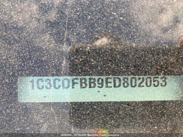 1C3CDFBB9ED802053 Dodge DART SXT