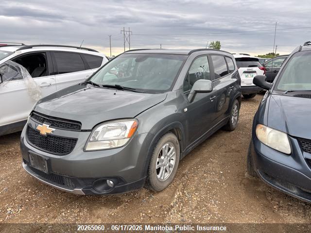 20265060 :رقم المزاد ، KL77P2EM5CK584127 vin ، 2012 Chevrolet Orlando Lt مزاد بيع
