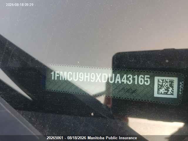 2013 Ford Escape Sel მანქანა იყიდება აუქციონზე, vin: 1FMCU9H9XDUA43165, აუქციონის ნომერი: 20265061