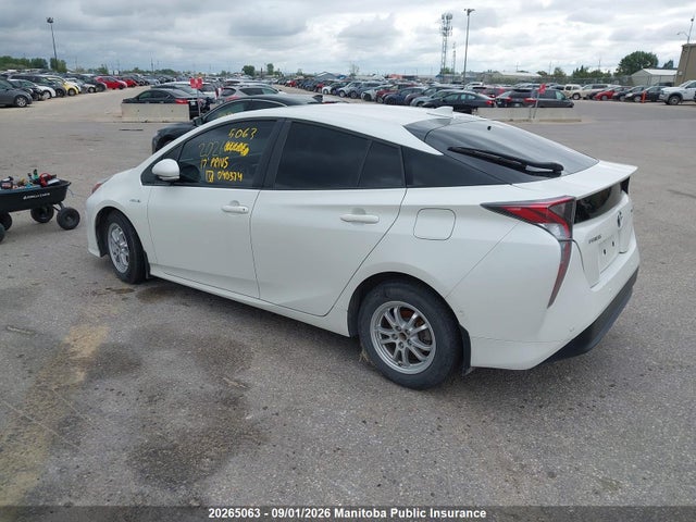 20265063 :رقم المزاد ، JTDKARFUXH3040374 vin ، 2017 Toyota Prius مزاد بيع