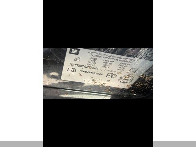 20265110 :رقم المزاد ، 1G1PF5SC1C7304864 vin ، 2012 Chevrolet Cruze Ltz Turbo مزاد بيع