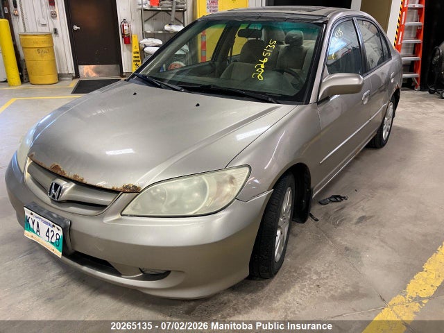 2005 Honda Civic Lx-g მანქანა იყიდება აუქციონზე, vin: 2HGES16685H025184, აუქციონის ნომერი: 20265135