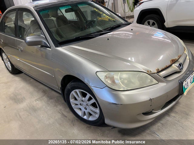 Продаж на аукціоні авто 2005 Honda Civic Lx-g, vin: 2HGES16685H025184, номер лоту: 20265135