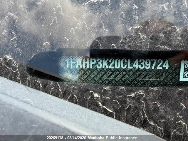 Продажа на аукционе авто 2012 Ford Focus Se, vin: 1FAHP3K20CL439724, номер лота: 20265138