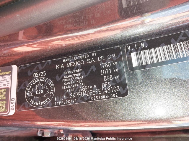 KIA K4 Ex 2025 3KPFU4DE5SE148103 Image 8