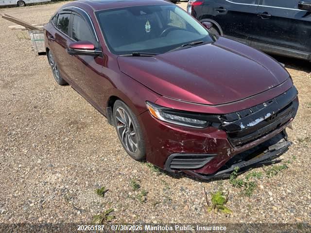 Auction sale of the 2020 Honda Insight Touring, vin: 19XZE4F76LE400483, lot number: 20265187