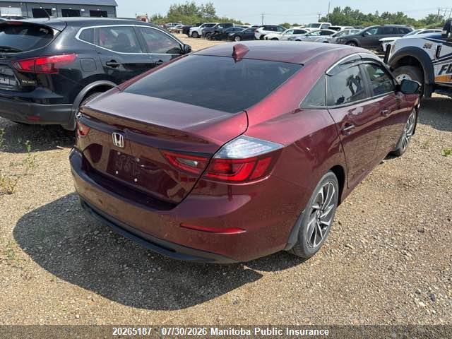 20265187 :رقم المزاد ، 19XZE4F76LE400483 vin ، 2020 Honda Insight Touring مزاد بيع