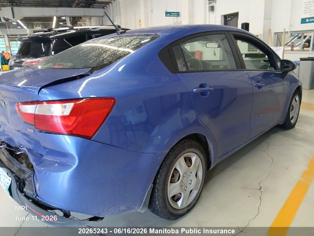 2013 Kia Rio Lx მანქანა იყიდება აუქციონზე, vin: KNADM4A32D6220889, აუქციონის ნომერი: 20265243