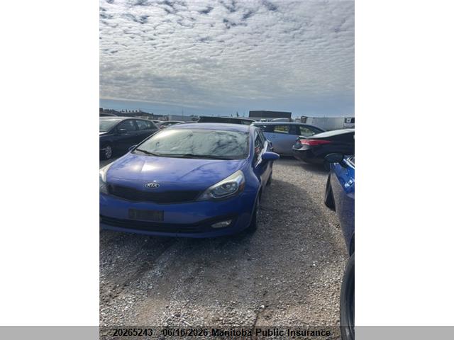 2013 Kia Rio Lx მანქანა იყიდება აუქციონზე, vin: KNADM4A32D6220889, აუქციონის ნომერი: 20265243