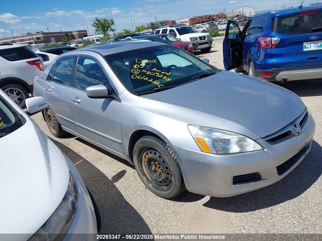 Aukcja sprzedaży 2007 Honda Accord Ex, vin: 1HGCM56727A809248, numer aukcji: 20265347