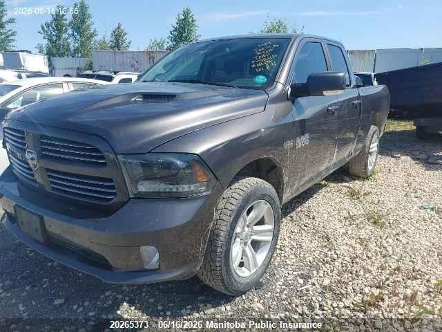 Продаж на аукціоні авто 2015 Dodge Ram 1500 Sport Quad Cab, vin: 1C6RR7HT2FS660436, номер лоту: 20265373