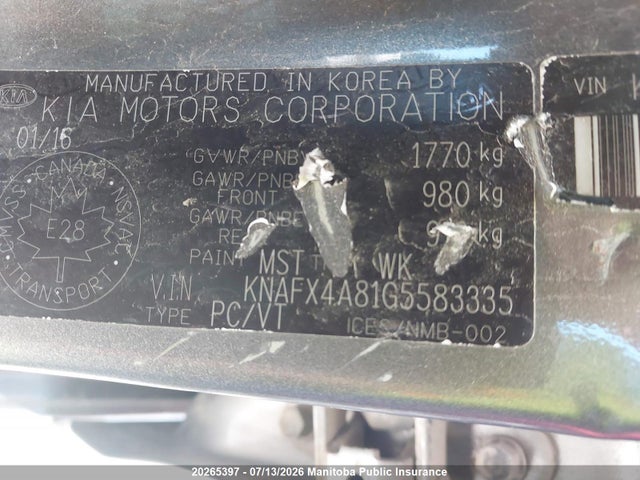 KIA FORTE EX 2016 KNAFX4A81G5583335 Image 9
