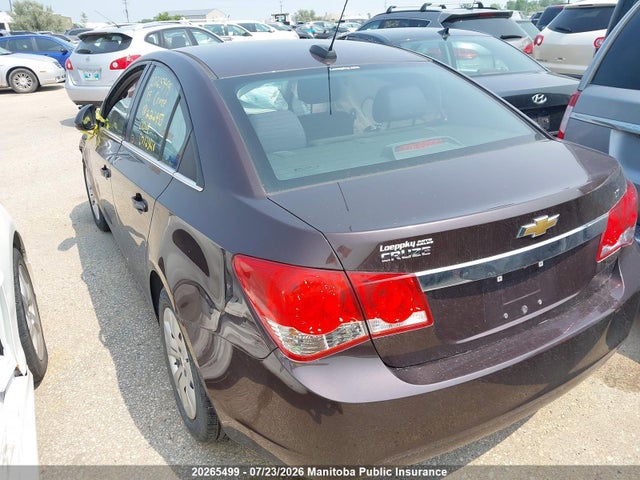 20265499 :رقم المزاد ، 1G1PC5SB2F7222453 vin ، 2015 Chevrolet Cruze Lt Turbo مزاد بيع