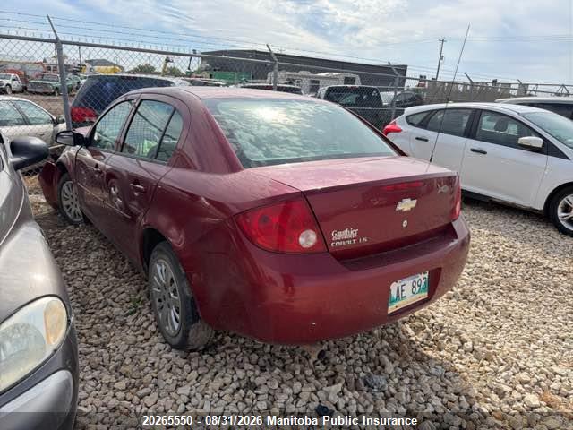 20265550 :رقم المزاد ، 1G1AR55H397196289 vin ، 2009 Chevrolet Cobalt Ls مزاد بيع
