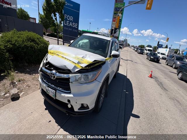 Aukcja sprzedaży 2015 Toyota Highlander Xle V6, vin: 5TDJKRFH7FS127933, numer aukcji: 20265556